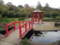 P2011DSC05163	A pagoda in the riverside park in Carlisle.