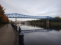 P2011DSC05878	A railway bridge over the river in Newcastle.