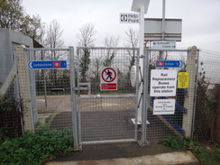 P2011DSC07369	The secure gateway leading into Limpstone Commando Station.