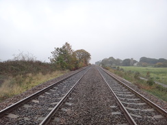 P2011DSC07491	Crossing the railway line near Powderham.
