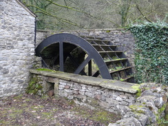 P2011DSC07646	The water wheel of the Miller's Dale Meal Mill.