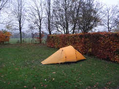 P2011DSC07799	My tent at Fieldhead campsite in Edale.