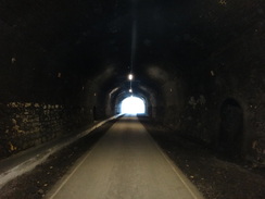 P2011DSC08144	Heading through Cressbrook Tunnel.