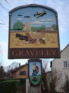 P2012DSC08615	Graveley village sign.