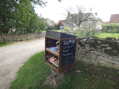 P2012DSC02587	A pathside stall in Cold Kirby.