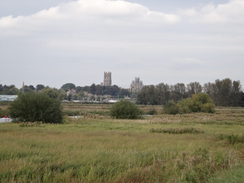 P2012DSC03762	A distant view of Ely Cathedral.