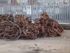 P2013DSC04454	Piles of chains in Gravesend.