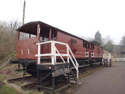 P2013DSC05165	Two brake vans at High Peak Junction.