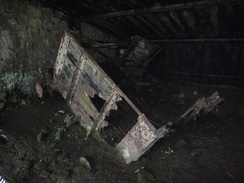 P2013DSC05173	A wagon in Cromford catch pit.