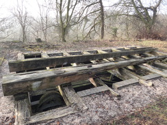 P2013DSC05194	The wheel pit on the Middleton Incline.