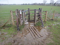 P2018DSC08984	A flooded stile to the east of Flore.