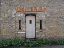 P2018DSC00707	A door on a converted barn in Brigstock.