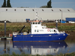 P2018DSC02941	Fisheries research vessel 'Three Counties' at Crosskey Marina.