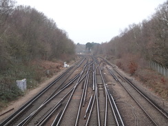 P2019DSC07856	A railway line near Petts Wood.