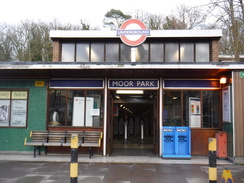 P2019DSCF2631	Moor Park tube station.