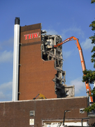 P2019DSCF4301	The old Thwaites brewery in Blackburn under demolition.