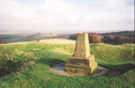 Y04	The trig point on Deacon Hill.